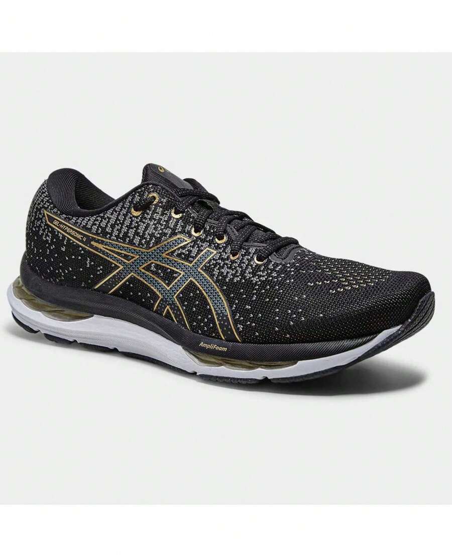 Tênis Asics Gel-Hypersonic 4 Masculino - Preto e Dourado - Preto - Visão 1