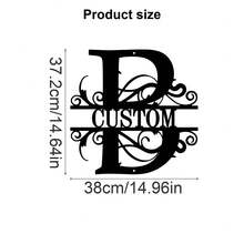 1 Fine Metal Art Logo - Personalized Last Name Logo, Name Design, Home Decoration With Custom Initials Thumbnail, Classic Style, Wall-Mounted Wall Art Decoration For Theme Parties, Perfect Heartfelt Gifts For Friends And Family, Customizable Wedding Gifts., Valentine Day, Valentine Day Decor Ornamental Exquisite, High-Quality Custom, Personalized, Unique Ideal Gifts For Her Pets ,Forever Love - Multicolor - View 17