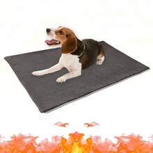 وسادة تدفئة للحيوانات الأليفة متعددة الأحجام - لا تحتاج إلى كهرباء، مقاومة للبرودة، قابلة للغسل في الغسالة والإزالة، سهلة التنظيف، ناعمة ومريحة، مناسبة كوسادة/حصيرة سرير للحيوانات الأليفة للاستخدام الداخلي/الخارجي في الطقس البارد