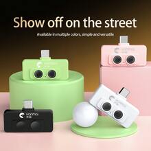 Wireless Lavalier Microphone With Intelligent Noise Reduction And Omnidirectional Pickup, Portable Clip-On Mic For Android Smartphones/Tablets, Suitable For Streaming, Vlogging, Video Conferencing - Compatible With Smartphones And Tablets, No External Power Required