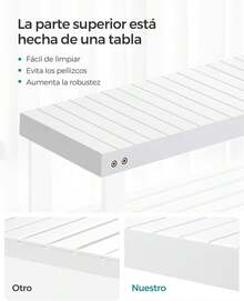 SONGMICS Banco Zapatero, Organizador para Zapatos de Bambú, 28.x 70.1 x 45.3, para Sala de Estar, Dormitorio, Blanco MLBS004W01 - Marrón - Ver 3
