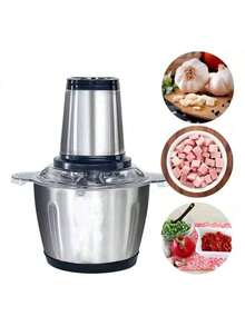 2L Electric Food Processor - Meat, Vegetable And Seasoning Grinder | Stainless Steel Bivolt 110V/220V - Ver 1