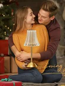 1pc/2pcs Adjustable LED Desk Lamp, Geometric Table Lighting With 3-Level Dimmable USB Charging Touch Sensor, Brushed Light, Indoor Bedside Ambient Lighting, Suitable For Bedroom, Holiday And Sports Theme