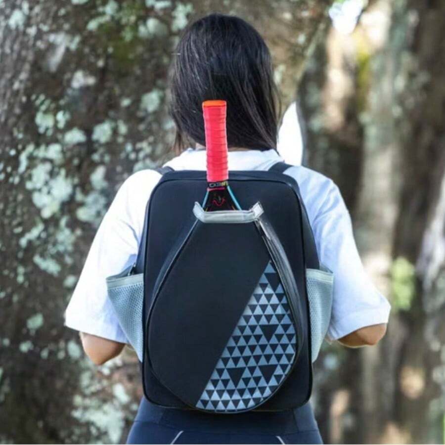 Beach Tennis Racket Bag Large Tennis Racket Backpack - nero - Visualizzare 1