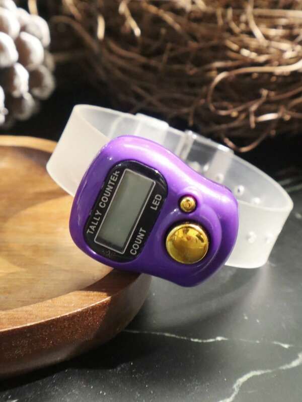 1pc-6pcs New Electronic Finger Ring Counter Mini Counting Ring Manual Color Display Tally Counter, Finger Ring Counter Manual Electronic Digital Display Button Mini Unisex Colorful, Running Counting Finger Counter Portable Simple Counter, Electronic Manual Button Counter