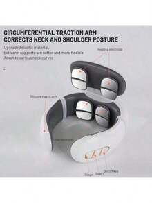 Intelligent Electric Rechargeable Heated Magnetic Pulse Neck Massager