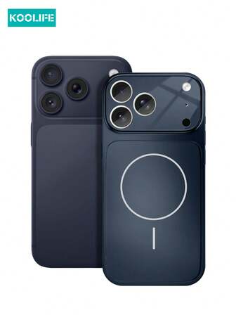 Koolife 1pc 17 2-In-1 Anti-Drop Phone Case, Magnetic Wireless Charging, Full Camera Protection, Lens Film, Thick Anti-Fall, Original Phone Feel, Compatible With IPhone 17 Pro Max/ 17/ 17 Pro/ 17 Air