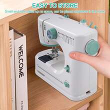 12 Stitches Mini Sewing Machine Multifunctional Household Sewing Machine With Foot Pedal UK - UK Plug(220-240V) - View 9
