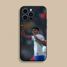 Custodia per telefono L-Laminata Sport-19 Y-Yamals compatibile con 17, 16, 15, 14, 13, 12, Pro, Max, Plus, E, SE4, Air, Mini, in morbida cover nera. Custodia compatibile con il caso 17, il caso 17 Pro, il caso 17 Pro Max