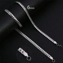 Men's Sweater Chain, Fashion Link With Unique Design And Hip-Hop Style Pendant For Men's Sweater Fathers Day Gift School Jewelry Men Y2k Accessories Goth Chains Jeans Accessories Gothic Jewellery Back To School Street Halloween Accessories Punk - Silver - View 7