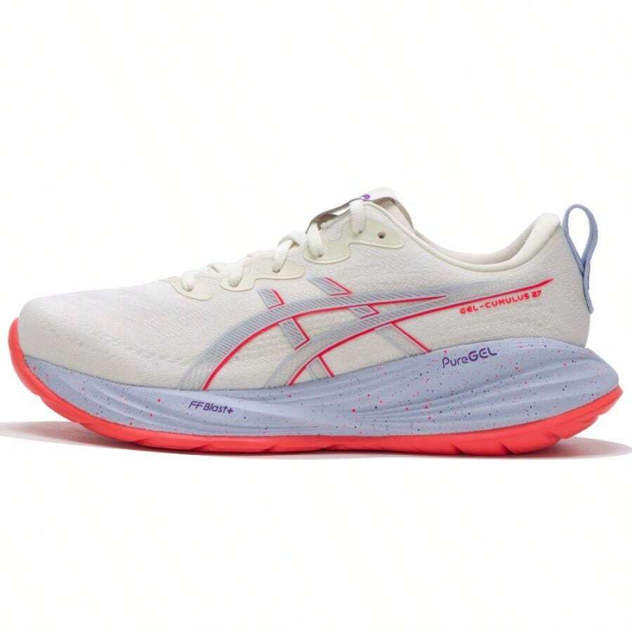 ASICS GEL-CUMULUS 27 TOKYO Cushioned Lightweight Men's Road Running Shoes 1011C186-500 - White/Purple - View 1