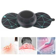 Pegatina de masaje en el cuello, masajeador eléctrico de cuello 9 modos 19 niveles para el hogar - Negro - Ver 5