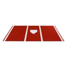 Sweetmile Heavy-Duty Baseball Batting Hitting Mat, Baseball Softball Turf Training Mat - Red - View 7