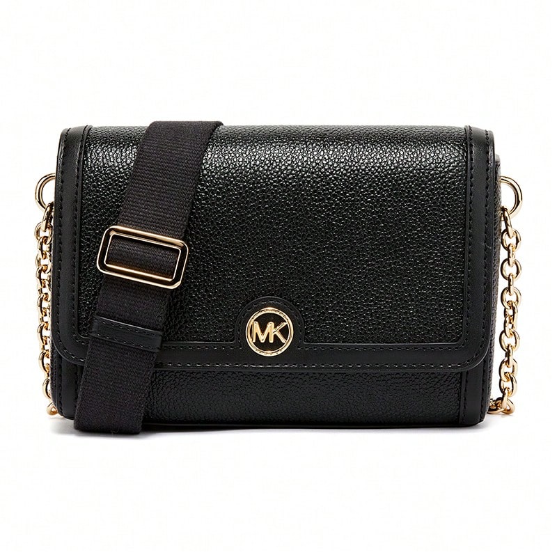 Michael Kors Borsa a tracolla/messenger nera piccola della serie Freya per donna MK 32T2G7FC5L