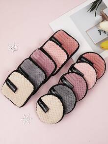 MAANGE 3pcs/10pcs Makeup Remover Puff,Soft And Skin Friendly Face Towel,Cleanning Tools Easy Carrying For Travel - Multicolor - View 3