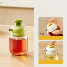 1pc Cute Pressing Oil Bottle, Multi-Function Pressing Soy Sauce/Seasoning Bottle For Kitchen Use