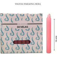 VELA PARAFINA ALTA CALIDAD - rosa - Ver 3
