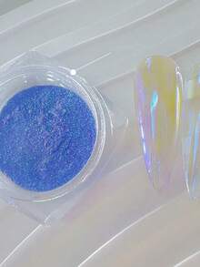 9pcs/Set Y2K Chameleon Nail Glitter Powder, Holographic Neon Iridescent Multifunctional Decorative Nail Glitter Powder - 彩色 - 查看 7