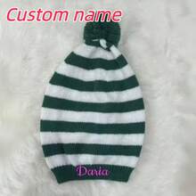 Stripes Santa Hat, Personalized Santa Hat, Embroidered Santa Hat, Adult Christmas Gift, Christmas Hat, Elf Hat, Personalized Elf Hat - Multicolor - View 12