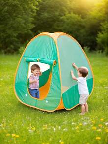 Namiot kempingowy dla dzieci – dla chłopców, dziewcząt, maluchów, zabawki w formie namiotu dla dzieci, gry do odgrywania ról dla dzieci w pomieszczeniach i na zewnątrz, zabawki kempingowe, prezenty urodzinowe, kreatywne prezenty na Boże Narodzenie, Wielkanoc, Święto Dziękczynienia (zielony)