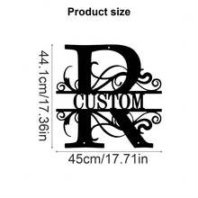 1 Fine Metal Art Logo - Personalized Last Name Logo, Name Design, Home Decoration With Custom Initials Thumbnail, Classic Style, Wall-Mounted Wall Art Decoration For Theme Parties, Perfect Heartfelt Gifts For Friends And Family, Customizable Wedding Gifts., Valentine Day, Valentine Day Decor Ornamental Exquisite, High-Quality Custom, Personalized, Unique Ideal Gifts For Her Pets ,Forever Love - Multicolor - View 100