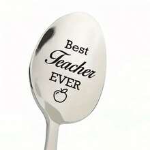 Meilleurs cadeaux pour les enseignants, cadeau de remerciement et d'appréciation pour les enseignants, meilleure cuillère à café/thé en acier inoxydable gravée "Meilleur enseignant" comme cadeau pour les enseignants