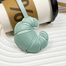 Handmade Leather Croissant Keychain Unique Creative Gift Refined Keyring Gifts For Women Gifts For Men Personalised Gifts Funny Gifts Dad Gifts Gifts For Boyfriend Phone Charm - Multicolor - View 13