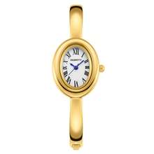 1pc Women's Minimalist Vintage Delicate Small Versatile Bracelet Quartz Watch Suitable For Daily Wear - Gold - View 13