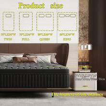 8/10/12/14 Inch Twin/Full/Queen/King Mattress,  Moderate Hardness ,Memory Sponge And Bagged Spring Mixed Mattress - 深灰色 - 查看 9
