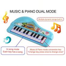 13-Key Mini Electronic Keyboard, Handheld Educational Music Instrument, Piano Simulator, Music Keyboard Toy, Realistic Youth Electronic Piano, Music Toy For Boys And Girls, Holiday Gift, Suitable For Children 3+ Years Old, Piano Accessory - Multicolor - View 7