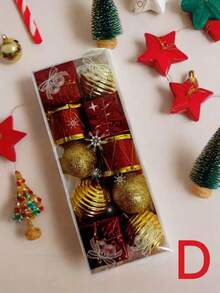 20 piezas/Caja 4cm/5cm Bolas de Navidad a prueba de roturas en miniatura, adecuadas para decoración del hogar, habitación, pared, oficina, exterior, árbol de Navidad, ideal para Año Nuevo, inauguración de casa, Navidad, boda, fiesta, regalos festivos, creando un ambiente festivo - Multicolor - Ver 5