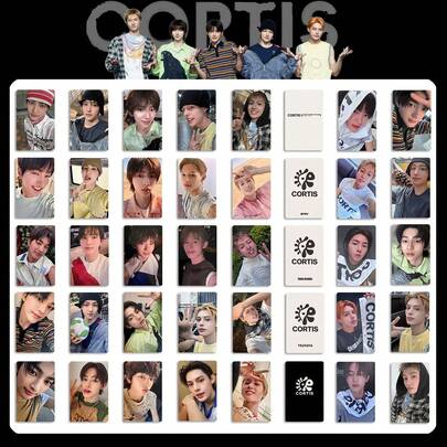 5 piezas Tarjetas Cor-Tis/Kpop, Tarjetas Cor-Tis, Mercancía de fans, Tarjetas coleccionables premium, se pueden guardar en portafolios de tarjetas, billeteras, pasaportes, accesorios de fotos de viaje, regalos para amigos, cumpleaños, Navidad