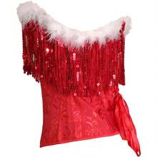 Women's Waist Cincher Bustier Boned Corset With  Design In 2025 - Red Christmas - View 3