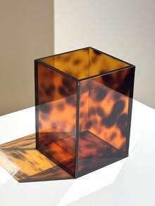 1 Stück Schildpatt-Leopardenmuster handgefertigte Acryl Kosmetikaufbewahrungsbox für Make-up und Schmuck, minimalistischer nordischer Schreibtisch-Organizer Tablett, tragbarer Schminktisch & Frisiertisch Make-up Organizer, Mehrkammer Schmuckschatulle, platzsparender klarer Acryl Kosmetikkoffer, schickes Schildpatt-Muster im Ins-Stil, ideales Geschenk für sie, Geburtstag, Brautjungfer, Feiertage, Rückkehr zur Schule Deko für Studentenwohnheim, Herbst Halloween Feiertag Dekoration Zuhause - Leopardenmuster - Übersicht 10