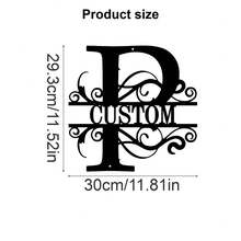 1 Fine Metal Art Logo - Personalized Last Name Logo, Name Design, Home Decoration With Custom Initials Thumbnail, Classic Style, Wall-Mounted Wall Art Decoration For Theme Parties, Perfect Heartfelt Gifts For Friends And Family, Customizable Wedding Gifts., Valentine Day, Valentine Day Decor Ornamental Exquisite, High-Quality Custom, Personalized, Unique Ideal Gifts For Her Pets ,Forever Love - Multicolor - View 64
