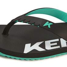 Kenner Flip Flop Sandal Red Original Men's Women's - 黑色和綠色 - 查看 3