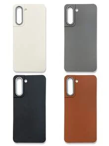 Funda de teléfono de lujo con textura de lichi de 4 colores para todas las estaciones, negro, gris, marrón, beige, compatible con funda de y funda de Galaxy, funda de teléfono, compatible con funda de 13, compatible con funda de 15, compatible con funda de 16 Pro Max, compatible con funda de 16, funda de teléfono, funda de teléfono Galaxy, funda de teléfono, funda 17 Pro Max, fundas, funda de teléfono linda - Multicolor - Ver 46