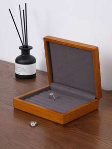 Oirlv 1 PC Wooden Jewelry Box Organizer Ring Necklace Earring Bracelet Box Jewelry Storage Multi Display Jewelry Box Organizer Case ,The Elegant Jewelry Organizer Box Can Be Used To Store Rings,Earrings,Brooches And Other Exquisite Jewelry