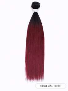 QVR 100% Real Human Hair Bundles Yaki Straight Virgin Remy Human Hair Weave 12 To 18 Inches Weft Sew In Human Hair Extensions 95g Per Piece