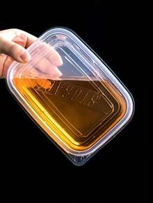 15pcs Transparent Plastic Food Storage Containers With Blue Lids - Stackable, Reusable, Ideal For Kitchen Organization - Suitable For Grains, Meats, Fruits And Vegetables - Dishwasher And Microwave - Multicolor - View 5