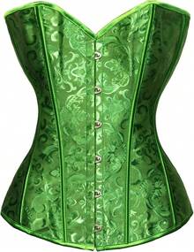 Women's Waist Cincher Bustier Boned Corset With  Design In 2025 - Green - View 5