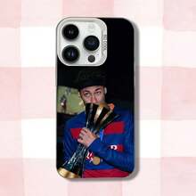 Custodia per telefono compatibile con Neymar, in bianco opaco, antiurto, compatibile con modelli 16, 15, 14, 13, 12, 11, Pro, XS, Max, Plus, Mini, SE e modelli Galaxy S17, S17 Pro, S17 Pro Max