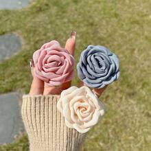 1pc Christmas New Cute Three-Dimensional Solid Color Simulated Flower Mobile Phone Airbag Stand Ins Style Fresh Desktop Watch TV Series Lazy Support Stand