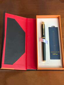 [Customized] Personalized Engraved Metal Business Office Ball Pen Gift Set With Refill, 2pcs, High Quality Ballpoint Pen For Daily Writing, Signature, Birthday, Father's Day, Thanksgiving, Christmas, Gift For Friends, Relatives, Leaders, Colleagues Back To School - Multicolor - View 91