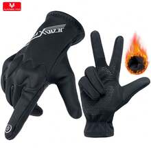 ALPINES FOX Winter Motorcycle Gloves Lightweight TouchScreen Waterproof Windproof Motorcross Soft Shell Protective Gloves For Outdoor Cycling