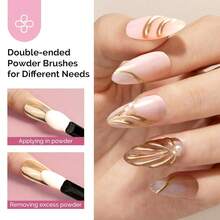 4Pcs Chrome Nail Powder For Gel Nails, Aurora Fine Glitter Powder Mirror Effect Pigment Pearlescent Mermaid Pigment Pearl Glitter For Home DIY Salon Use{"Color_name":"WhiteGoldSilverChampagne"} - 白色金色銀色香檳色 - 查看 7