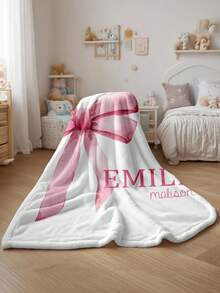 Personalized Customized Text DIY Blanket, Lightweight Baby Newborn Blanket, Custom Minky Throw Blanket For Girls, Custom Swaddle Blanket - Multicolor - View 9