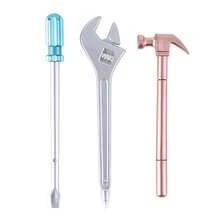 5pcs/3pcs/1pc Creative Tool-Shaped Neutral Pens, Student Stationery Prizes & Gifts, Colors And Styles Shown Are For Illustration Purposes Only, Actual Colors May Vary Slightly Due To Possible Light Scratches
