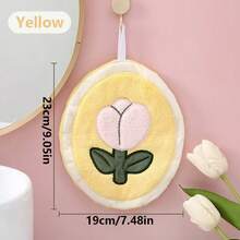 1 pièce/2 pièces/4 pièces Serviettes de toilette à motif tulipe, douces et séchage rapide - super absorbantes, design floral moderne, convient pour la cuisine et la salle de bain