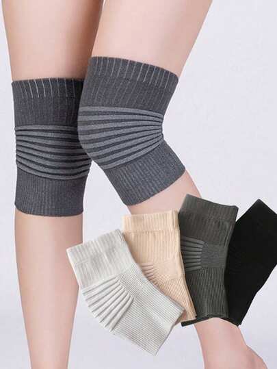 1 Pair Of Cashmere Knee Pads, Warm Leg Covers For Winter, Warm Wool, Suitable For Both Men And Women, For Bicycles, Skiing, Running, Skating, Christmas Gifts, Essential Knee Pads For School Season, Thickened Knee Pads